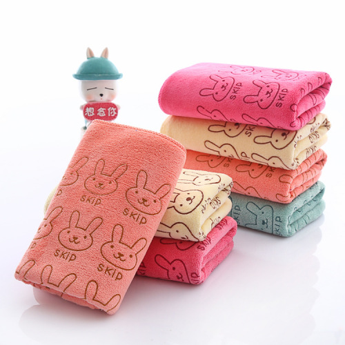 Supply of fine fiber printed advertising towels supermarket barber shop gas station gift dry hair towel absorbent towel