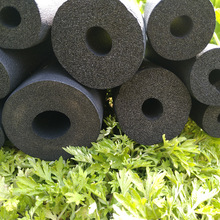 隔熱橡塑管 新型阻燃橡塑保溫管套 40K20mm厚橡塑海綿管殼