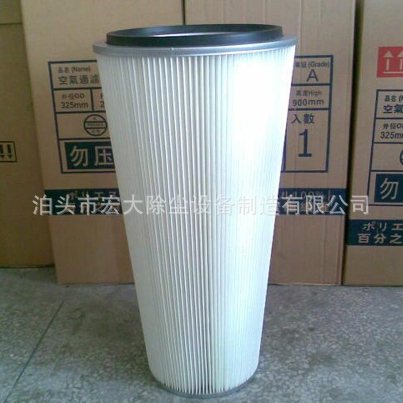 厂家供应涨圈式除尘滤筒 350*660 除尘器滤芯  聚酯纤维除尘滤芯