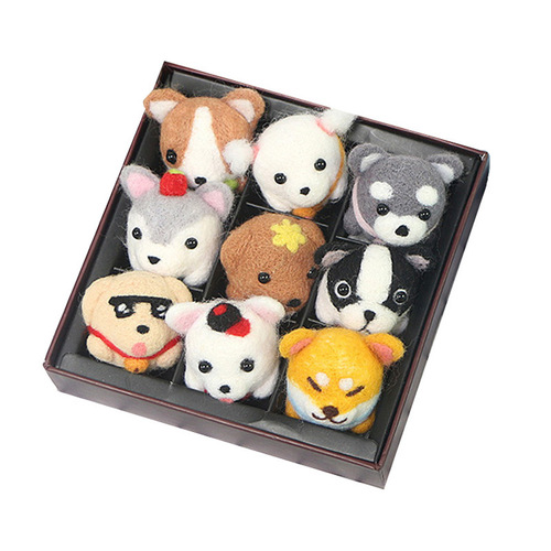 Beauty Shore Stick Stick DIY Material Set Gift Box Small Dog Fabric Handmade Creative Wool Felt