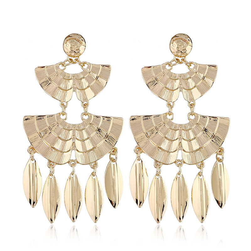 Retro fashionable elegant ethnic sophisticated earrings