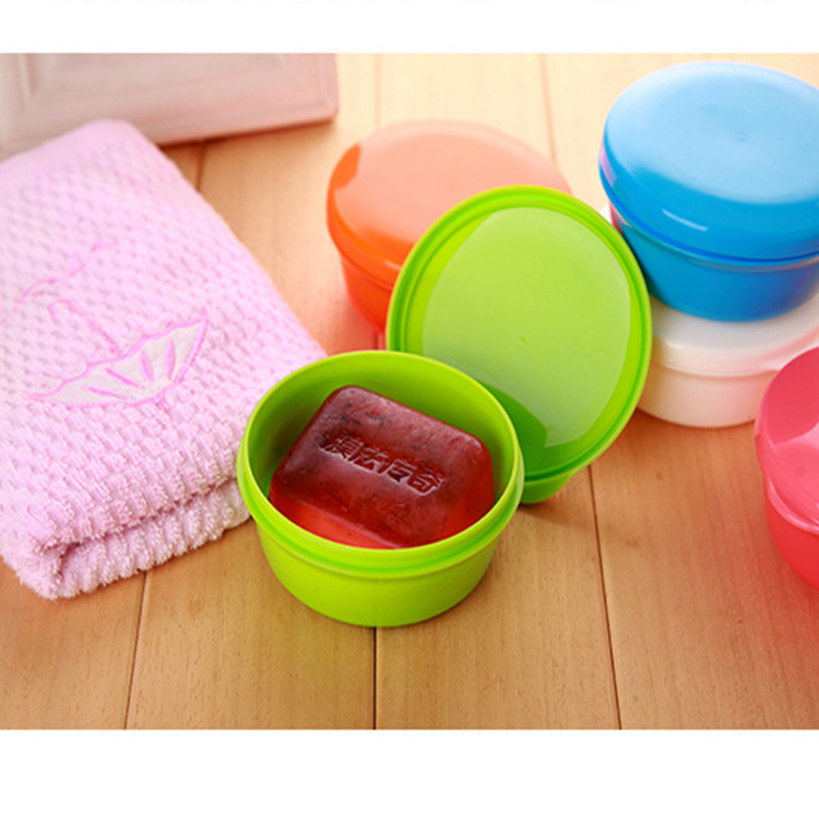 厂家直销塑料香皂盒 带盖防漏水肥皂盒 创意旅行日本