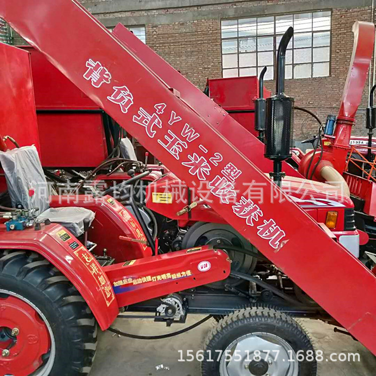 秸秆还田收割机 玉米秸秆收割机自动摘穗收割机现货