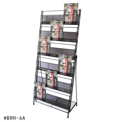 厂家直销6层创意报刊陈列架 汽车4S店专用落地宣传资料架 书报架|ru