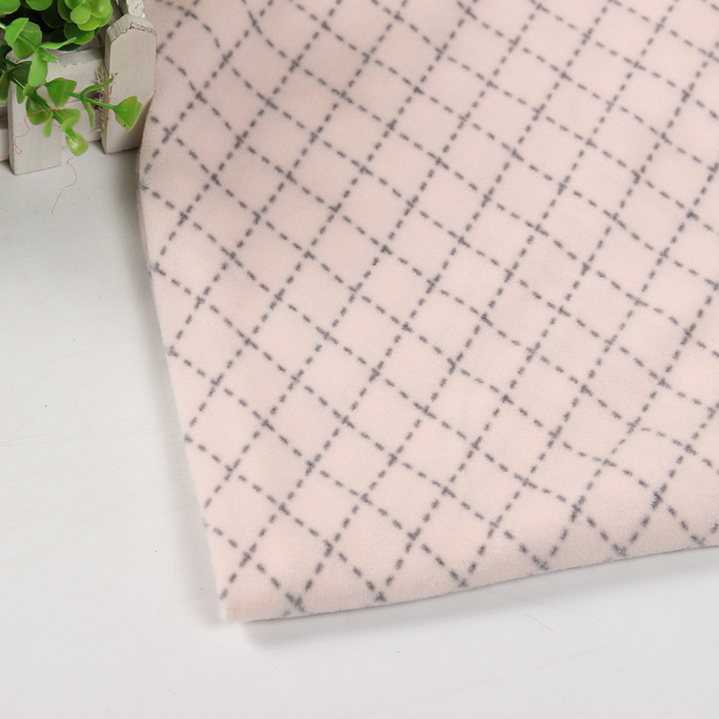 新品 格子摇粒绒 印花摇粒绒 休闲服睡衣里布家居服 现货