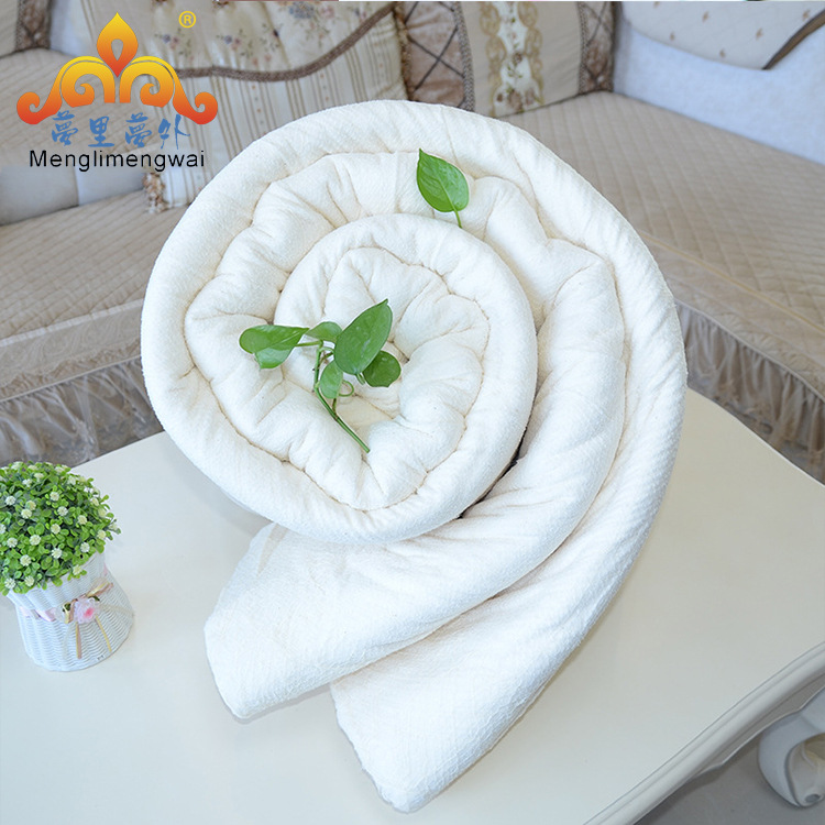 春秋新款2米4斤新疆棉花被全棉純色夏涼被子手工千層棉花被批發