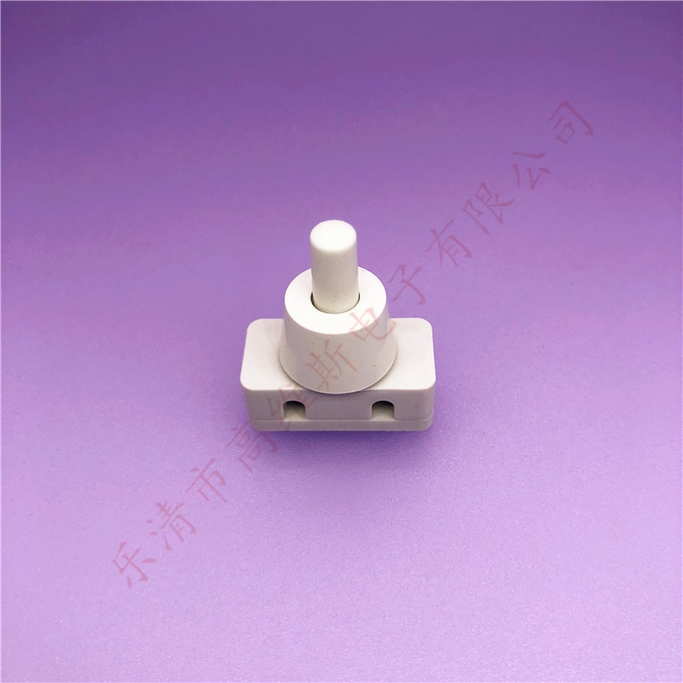 白色按钮开关 按键自锁开关 DS-412 灯具按键开关 按钮电源开关