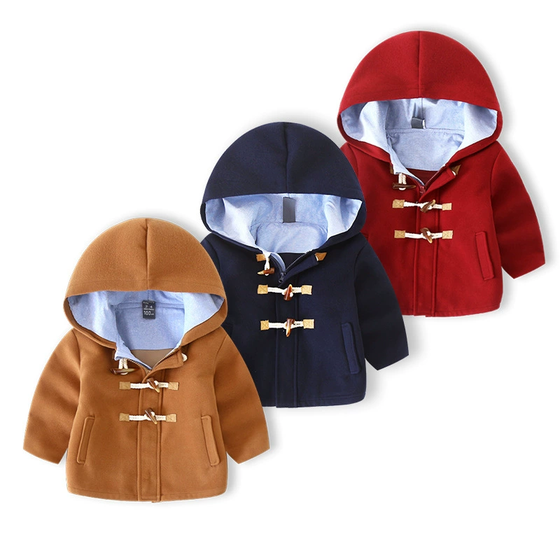 Теплое классическое шерстяное пальто для мальчиков, модная детская демисезонная куртка, 2020 год, детская одежда