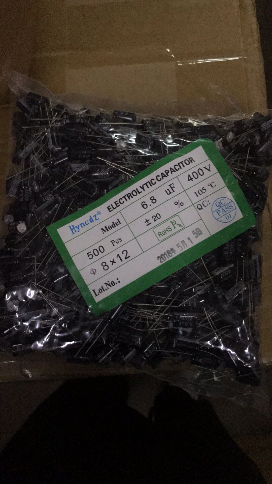 供应hyncdz铝电解电容400V6.8UF