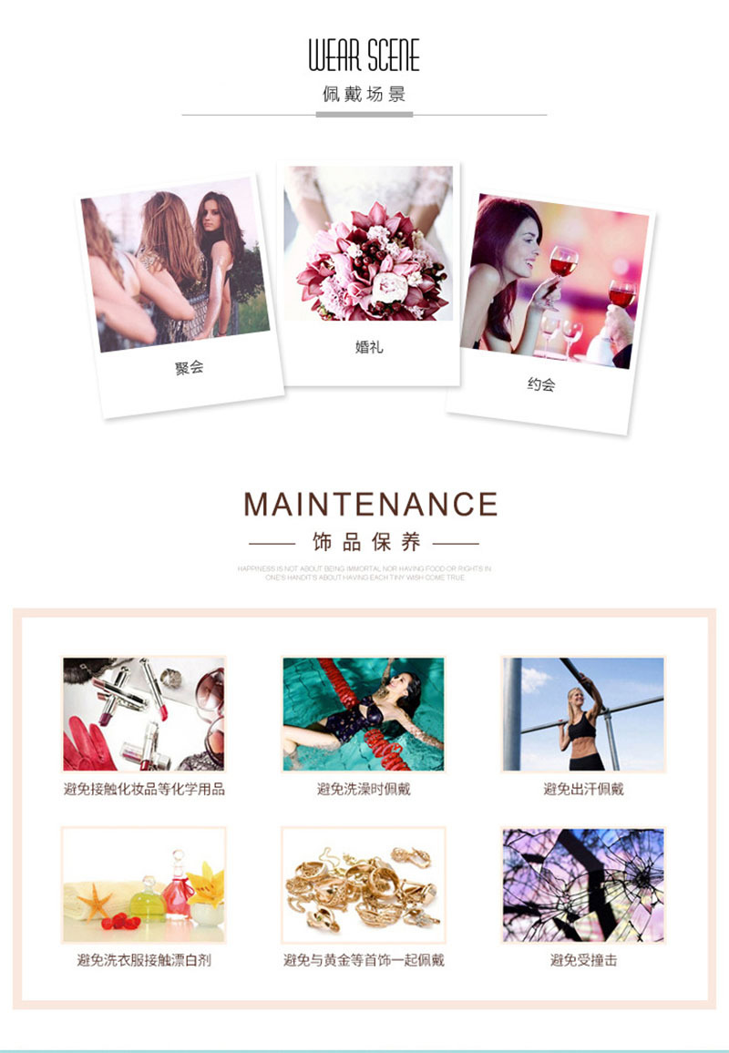 佩戴场景和保养图