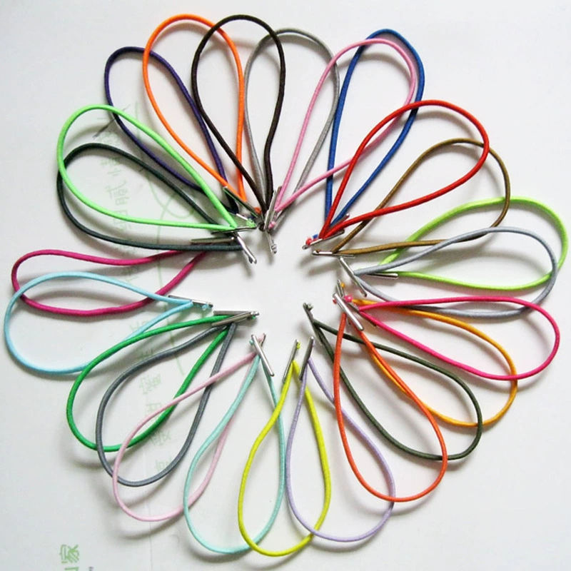 Обработка пользовательских эластичная веревка Железная пряжка из нержавеющей стали Головка кольцо Пряжка бирка специальная эластичная веревка