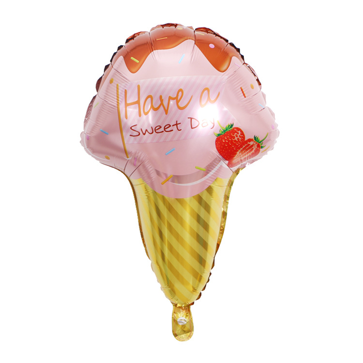 Summer Ice Cream Donut Cone Party Festive Decoration Foil Balloons display picture 4