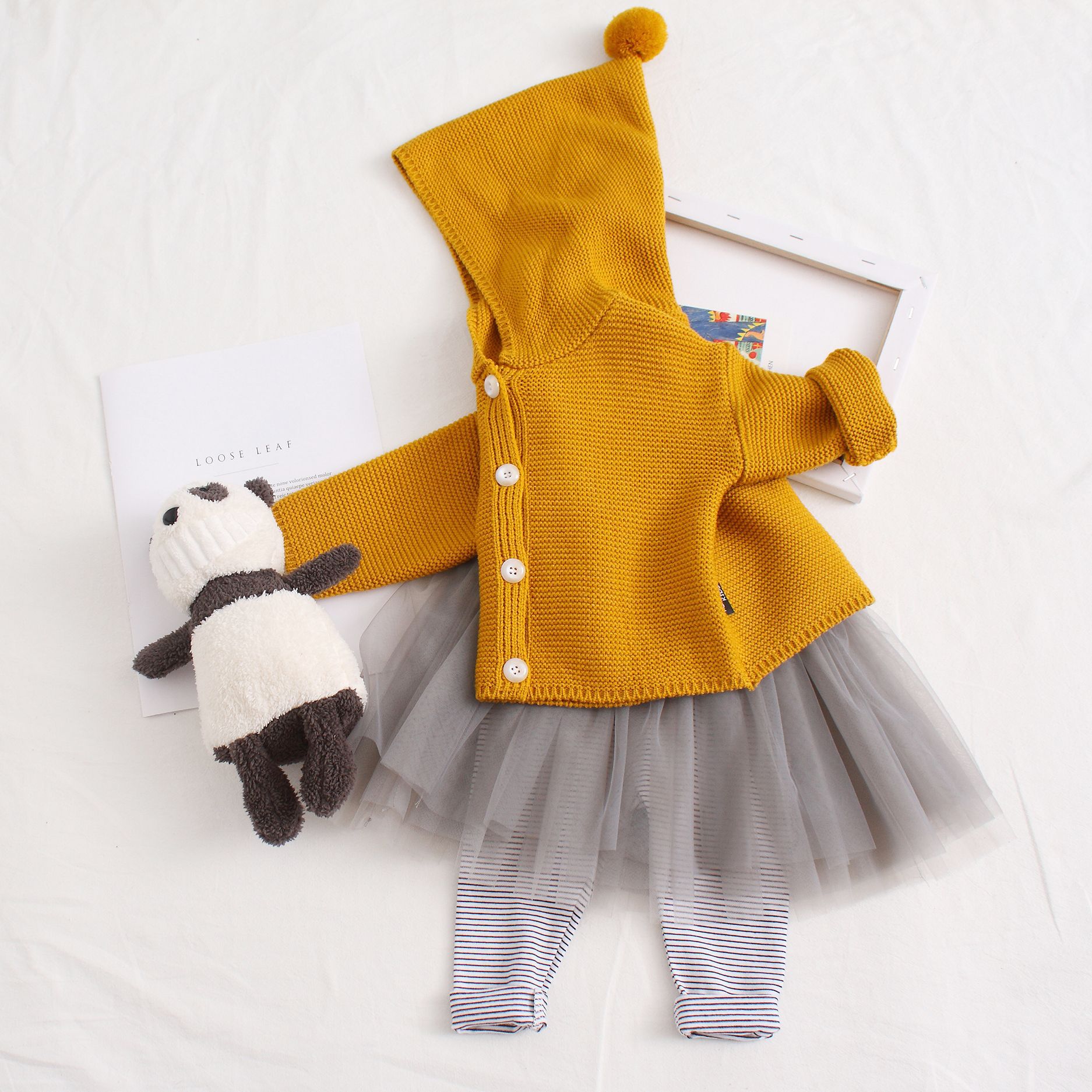 Korean Edition 2019 Autumn new pattern Solid Cardigan coat On behalf of men and women Tongbaobao Infants Sweater