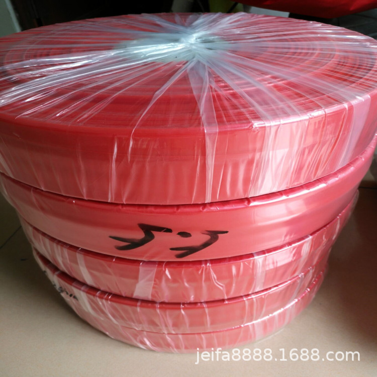 5-10cm宽度 彩色PE筒膜 塑料薄膜料 双层卷膜高压膜红色可订 冲型