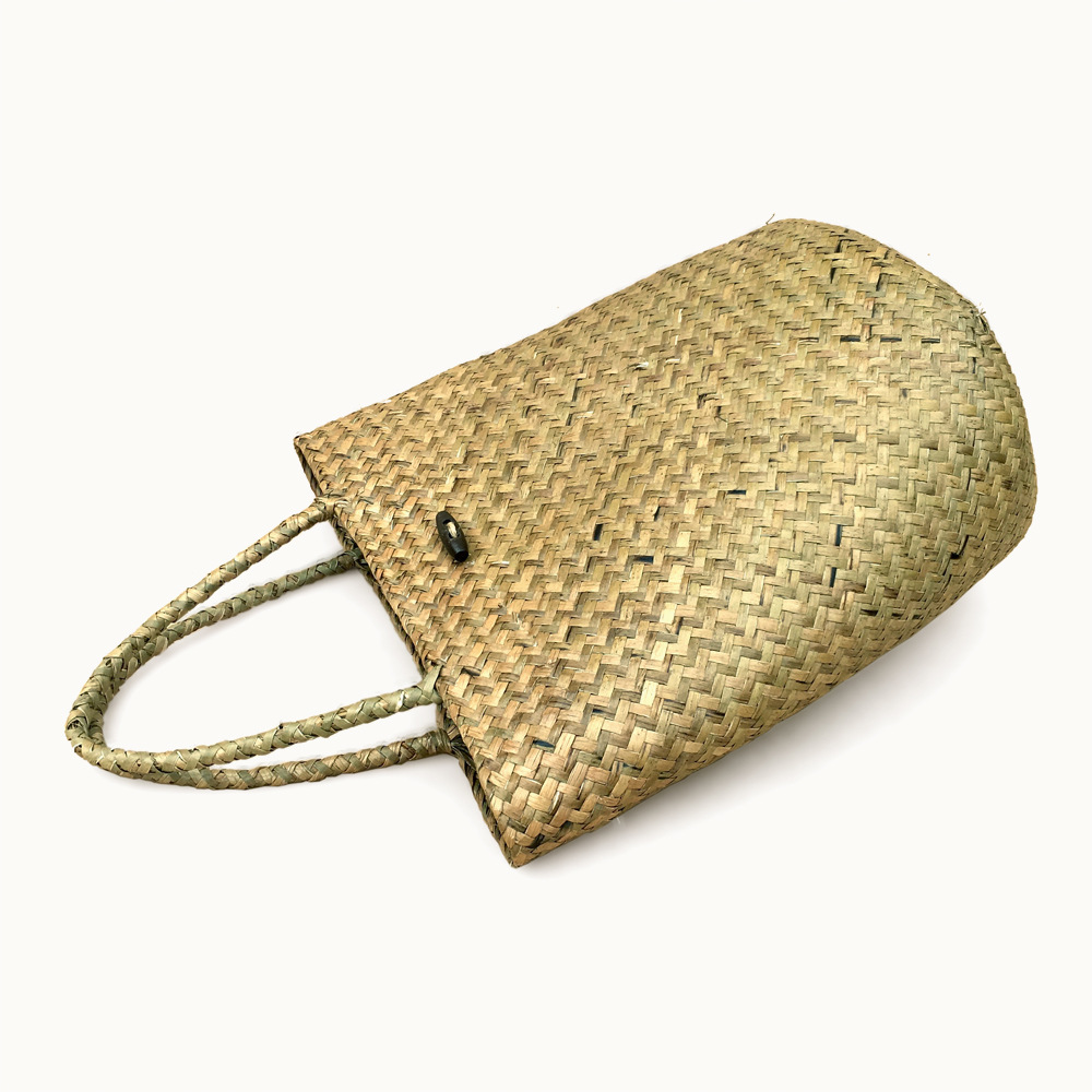 古拾尚 手工草編手提包手拎包休閑包旅遊包包複古小型女士手提包