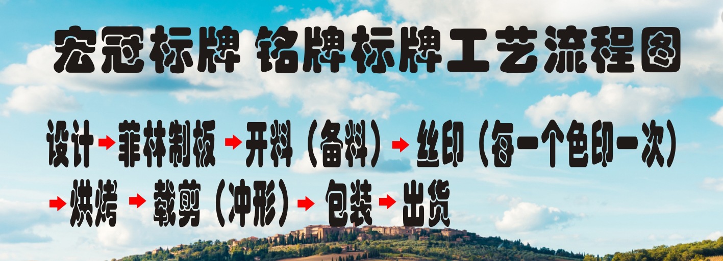 标牌工艺流程
