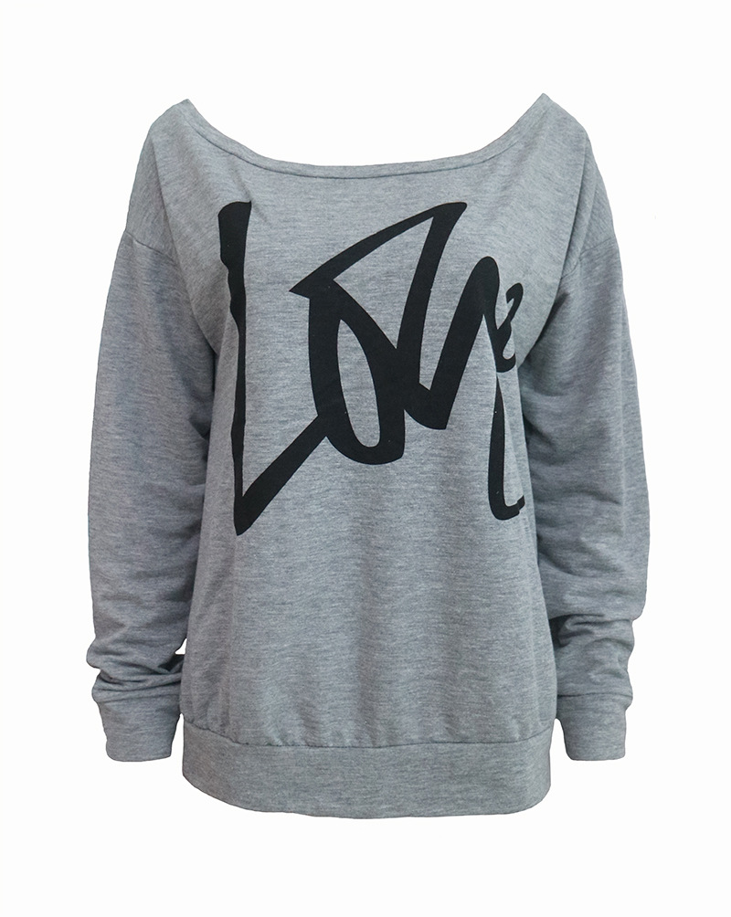 LOVE letter printing long-sleeved sweatshirt NSOY27423