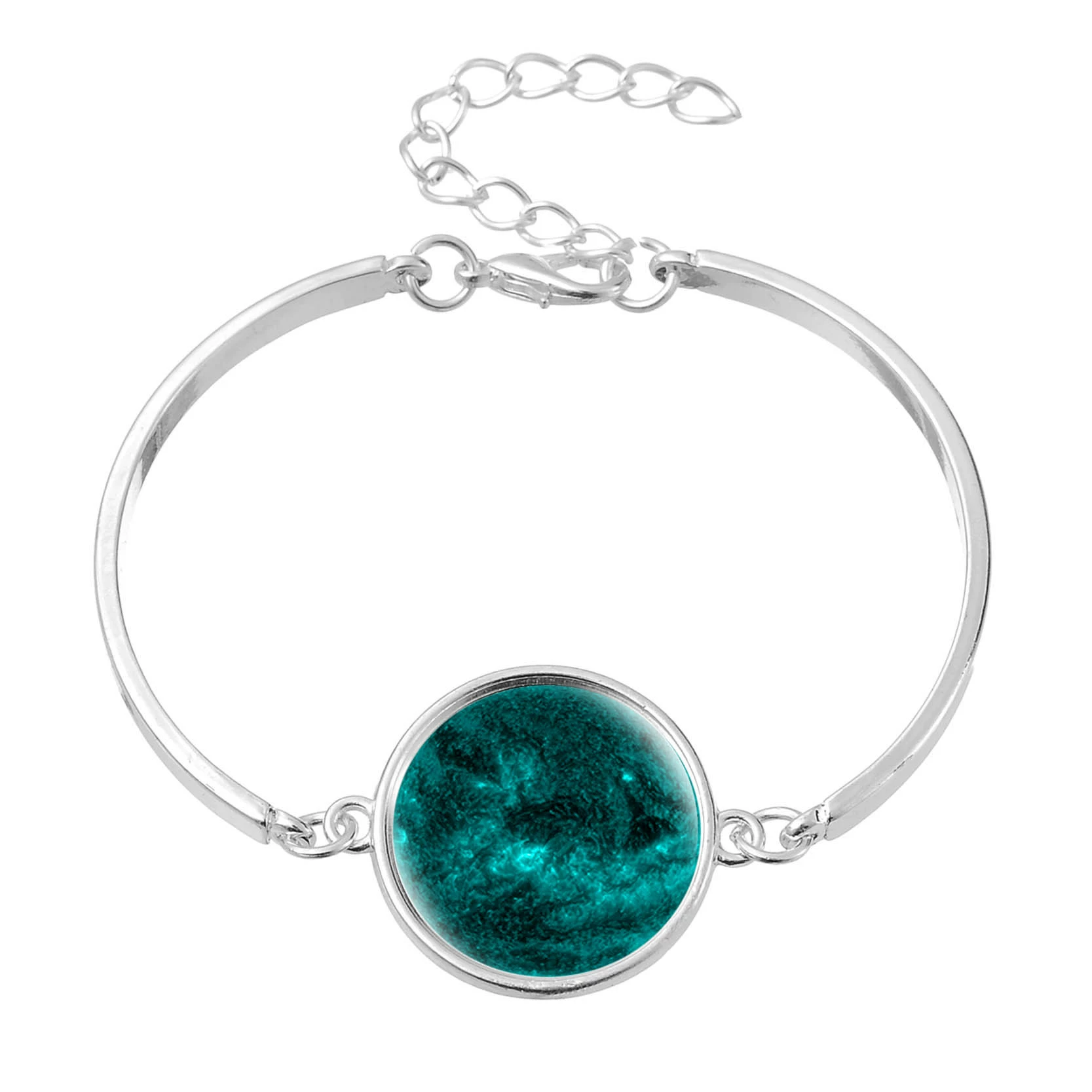 Луна, звёздное небо, модный металлический браслет, 2018 год, Aliexpress, новая коллекция, с камнем, европейский стиль