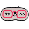 Manufacturer supply cartoon blindfold mask Korean cloth art printing eye mask funny and cute emoji eye mask