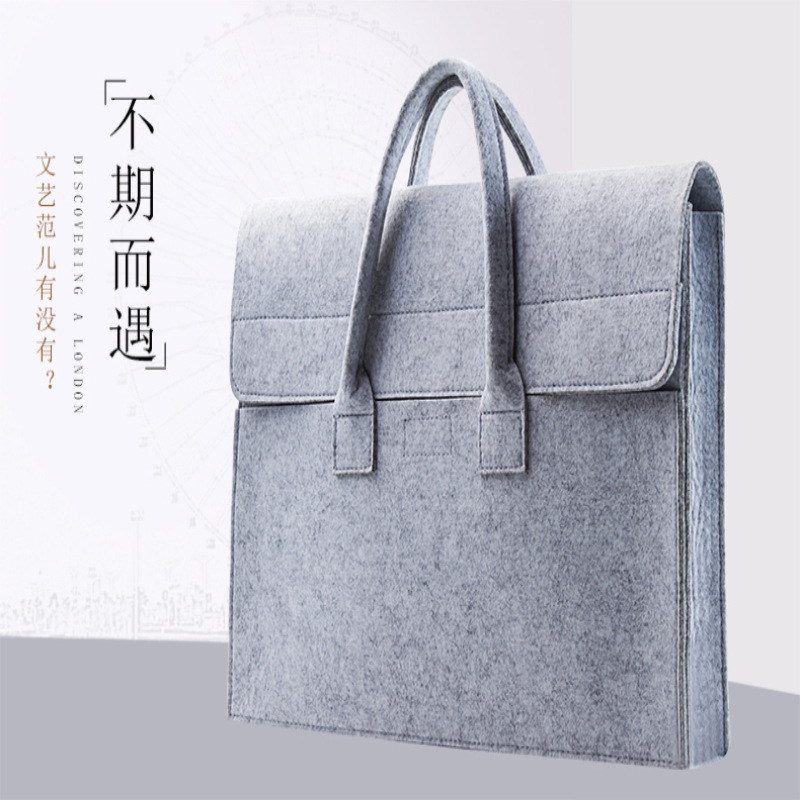 Simplicity business affairs new pattern Felt bag portable Laptop bag Felt Sleeve Tablet PC package
