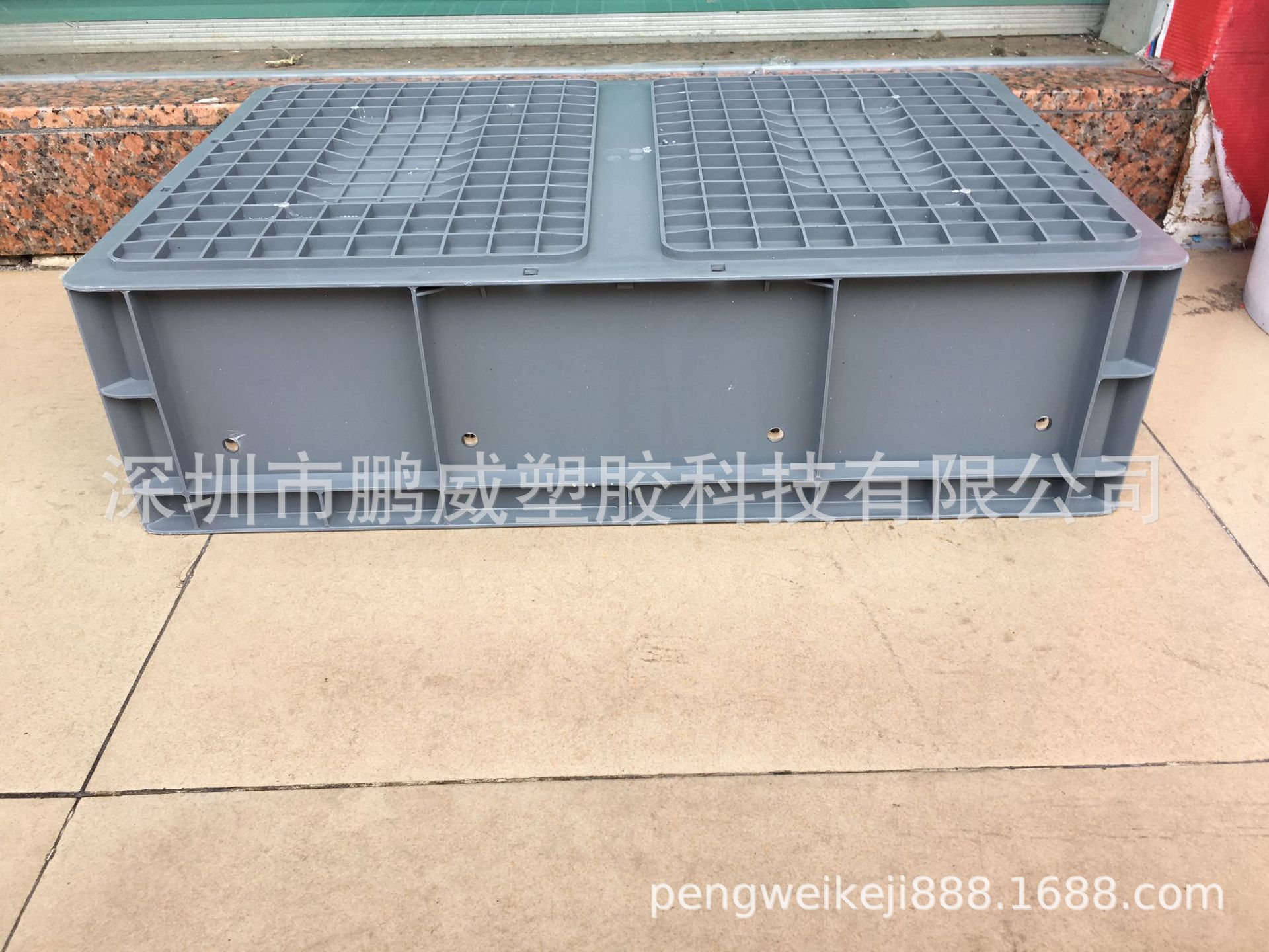 生产灰色塑胶EU箱、防尘布遮阳周转箱 储物防冻EU箱 五金制品通用