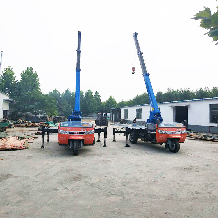 批发三轮车吊 现货销售改装液压三轮吊车 供应小型农用起重机