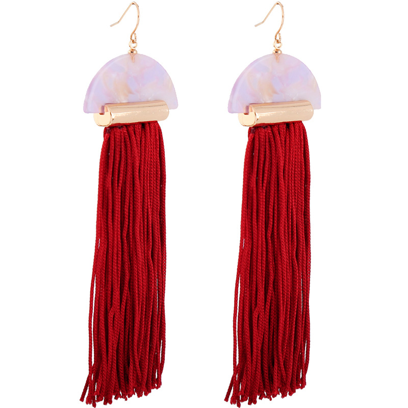 Alloy Fashion Tassel earring(Photo Color) NHQD5121-Photo Color