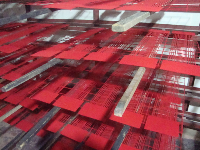 厂家低价提供各种金属网植绒 铁网喷绒 颜色可选