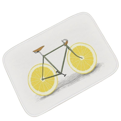 Door Mat Absorbent Non-slip, Avtomobil döşəmə paspasları - orange-bicycle-mat-4060cm