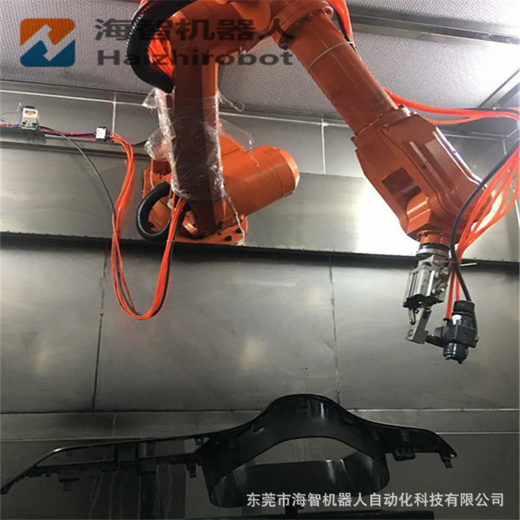 国产广东海智喷涂工业机器人 喷涂油漆机械手应用案例视频 喷涂机