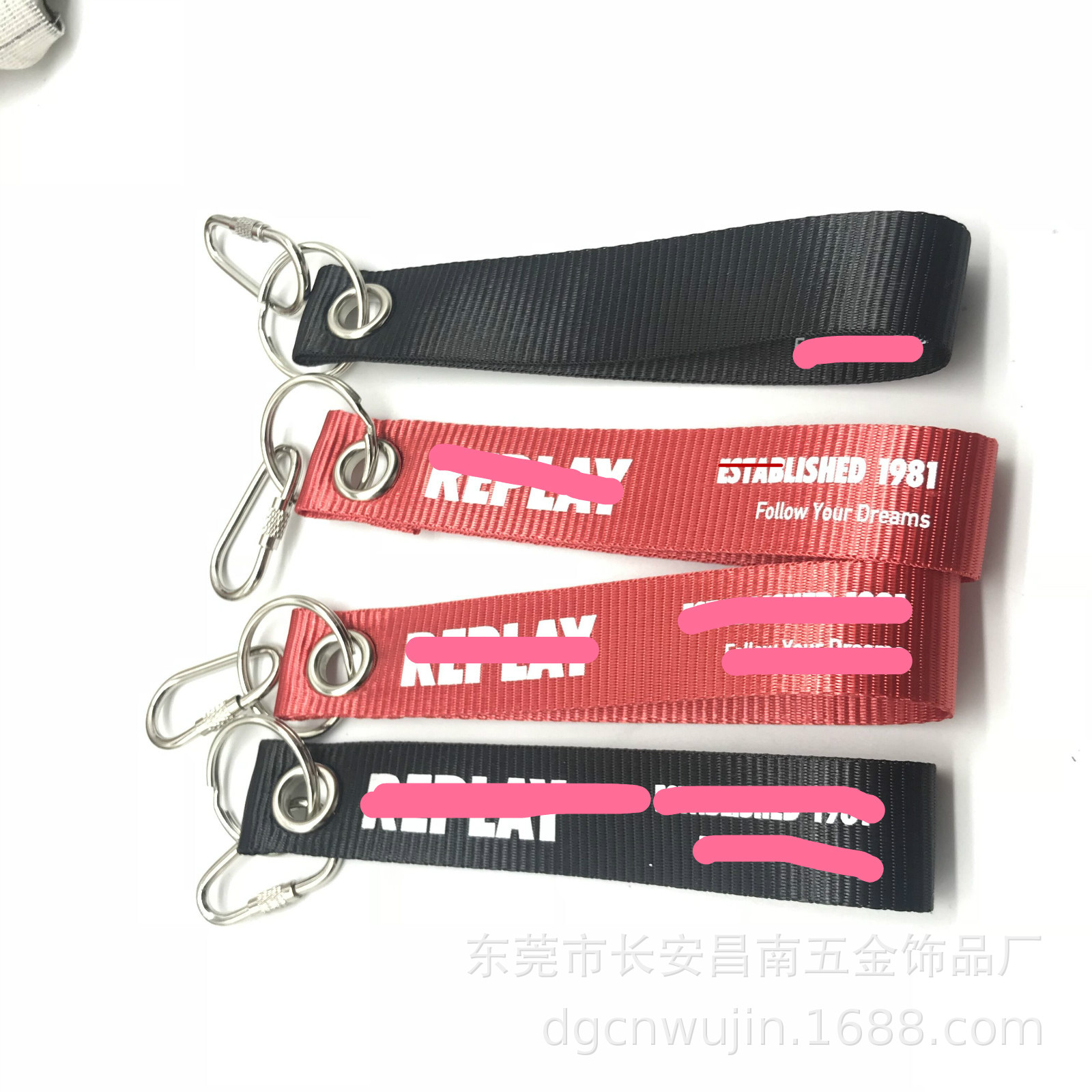 厂家直销织带拉链  服装配饰   箱包挂件 丝印  提花 DIYLOGO