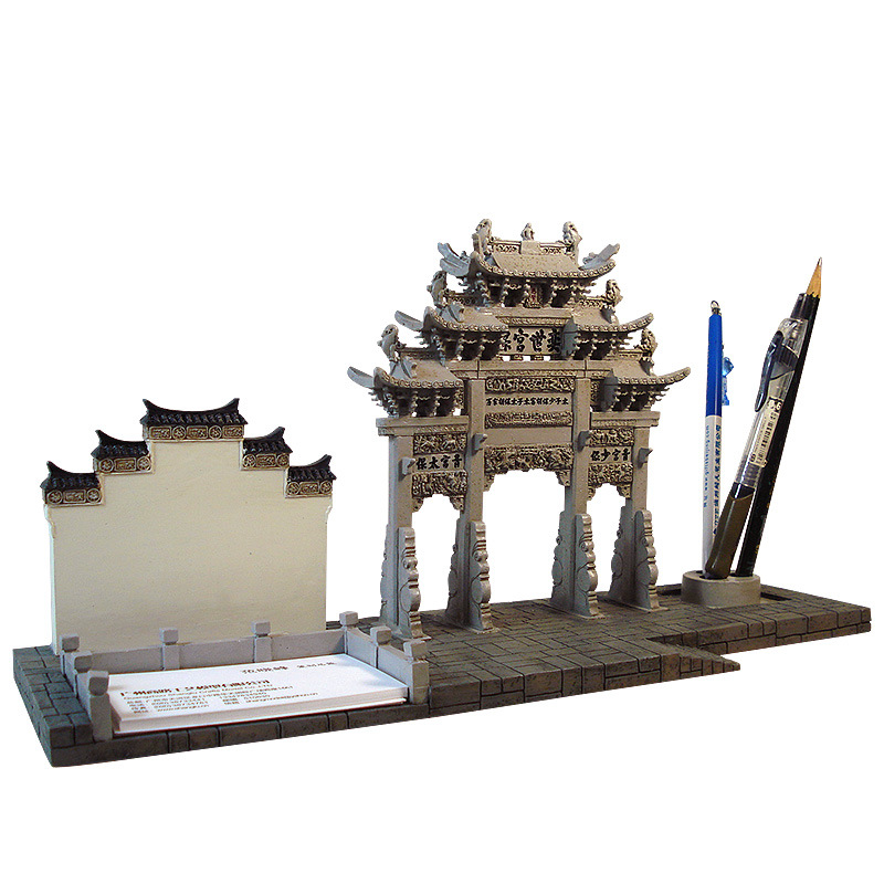 文创礼品博物馆尚书坊办公台座树脂摆件广告促销创意特色商务礼品|ru