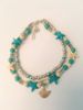 Accessory, turquoise beach ankle bracelet from pearl