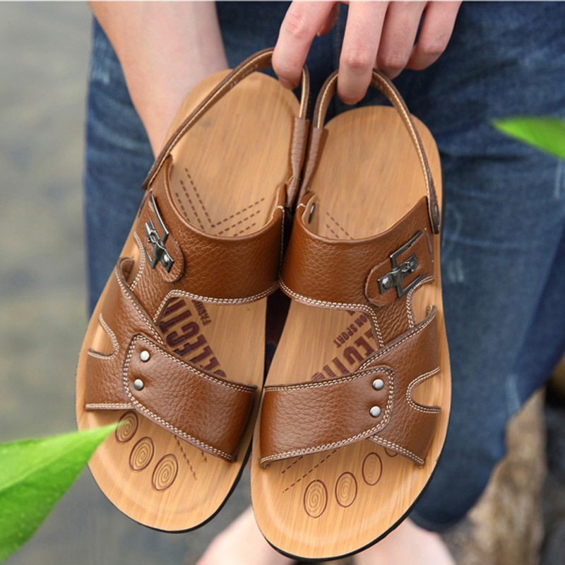 戈德堡凉鞋男夏季男士凉鞋2021新款休闲沙滩鞋男两用拖凉鞋男拖鞋