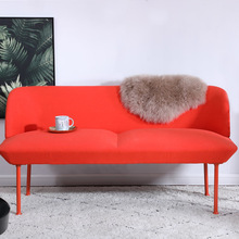 Sofa vải Bắc Âu căn hộ nhỏ hiện đại tối giản thiết kế nội thất màu đỏ đơn đôi đôi sofa Sofa vải