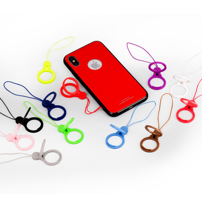 手机u盘对讲机挂绳指环支架机壳吊绳新款创意工牌可拆卸指环两用