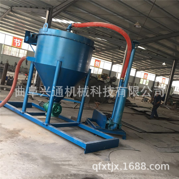 25吨柴油机动力气力吸粮机 湖北工厂化肥颗粒装袋用真空输送机