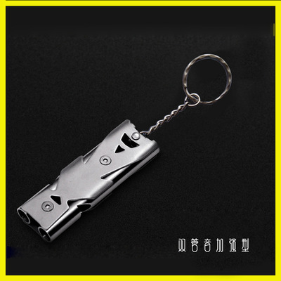 多功能 便携 户外求生 体育比赛训练  高分贝爆音不锈钢金属哨子|ms