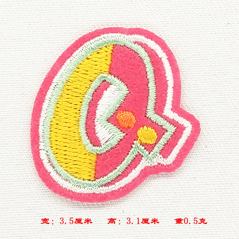 Nuevo color 26 letras pegatinas de tela pegatinas de bordado jeans rasgados parche decorativo pegatinas A- Z Inglés pegatinas