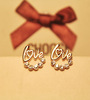 ER1809 Korean version of Fashion LOVE Alphabet Earrings Korean Alloy Diamond Earrings 2 yuan Shop Source Source Source