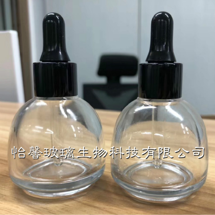 厂家现货直销30ml精华液24K30 60 100ML金箔黄金精华液瓶 玻璃瓶