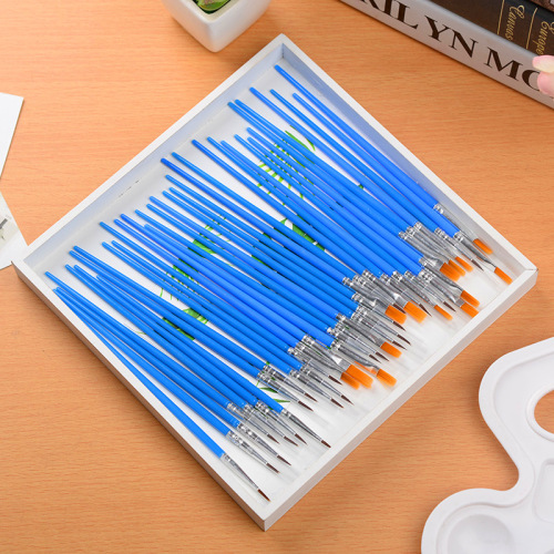 16.5cm DIY graffiti digital oil paint pen nylon hair flat pen plastic rod pen flat pen hook line pen