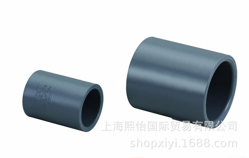 江苏华生工业级UPVC化工管件 国标DN UPVC平口直接 接头 管