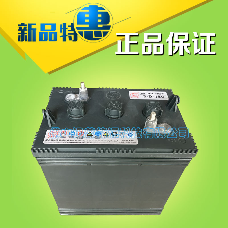 6V225Ah观光车蓄电池3D180电动游览车电池 公园电动观光车电瓶