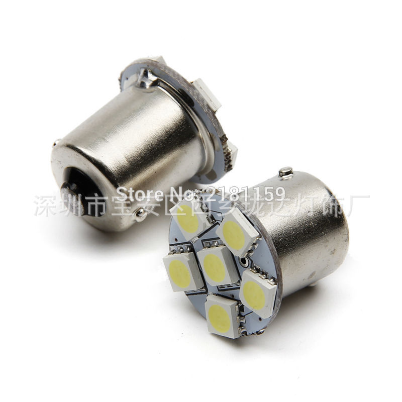 汽车LED转向灯5050 6灯1156 平面转向灯 6smd 1157刹车灯 T20