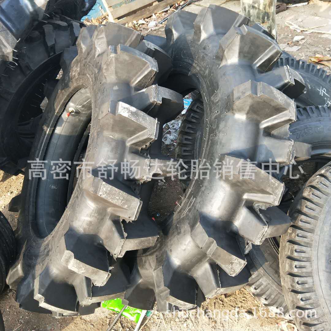 现货供应 农用轮胎拖拉机轮胎9.5-24水田高花胎8.3-24  稻田轮胎