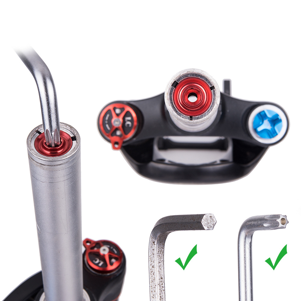 Bicicleta de montaña horquilla delantera de fibra de carbono corazón de flor de expansión bicicleta de carretera horquilla delantera tubo vertical núcleo colgante bicicleta girasol