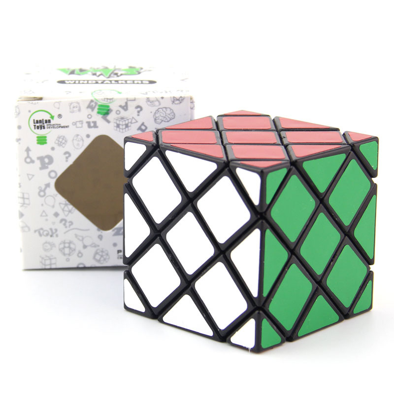 Blue Hexahedral Black 8-axis 6-sided Cube, Special-shaped Creative Competition Toy For Children_voghion.com