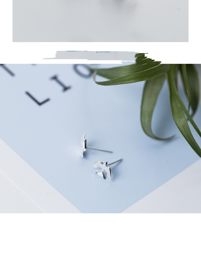 Cute Little Swallow Ear Studs display picture 8