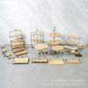 Scandinavian modern and minimalistic dessert fashionable props from natural wood, jewelry, set